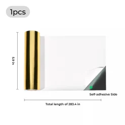 xTool - Adhesive Vinyl - Gold Laser Foil for CO2 Laser Engraving & Cutting