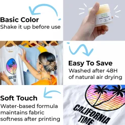 xTool - Basis Color Screen Printing Ink Set (6 Colors)