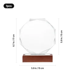 xTool - Blank Octagonal Crystal Award Trophy