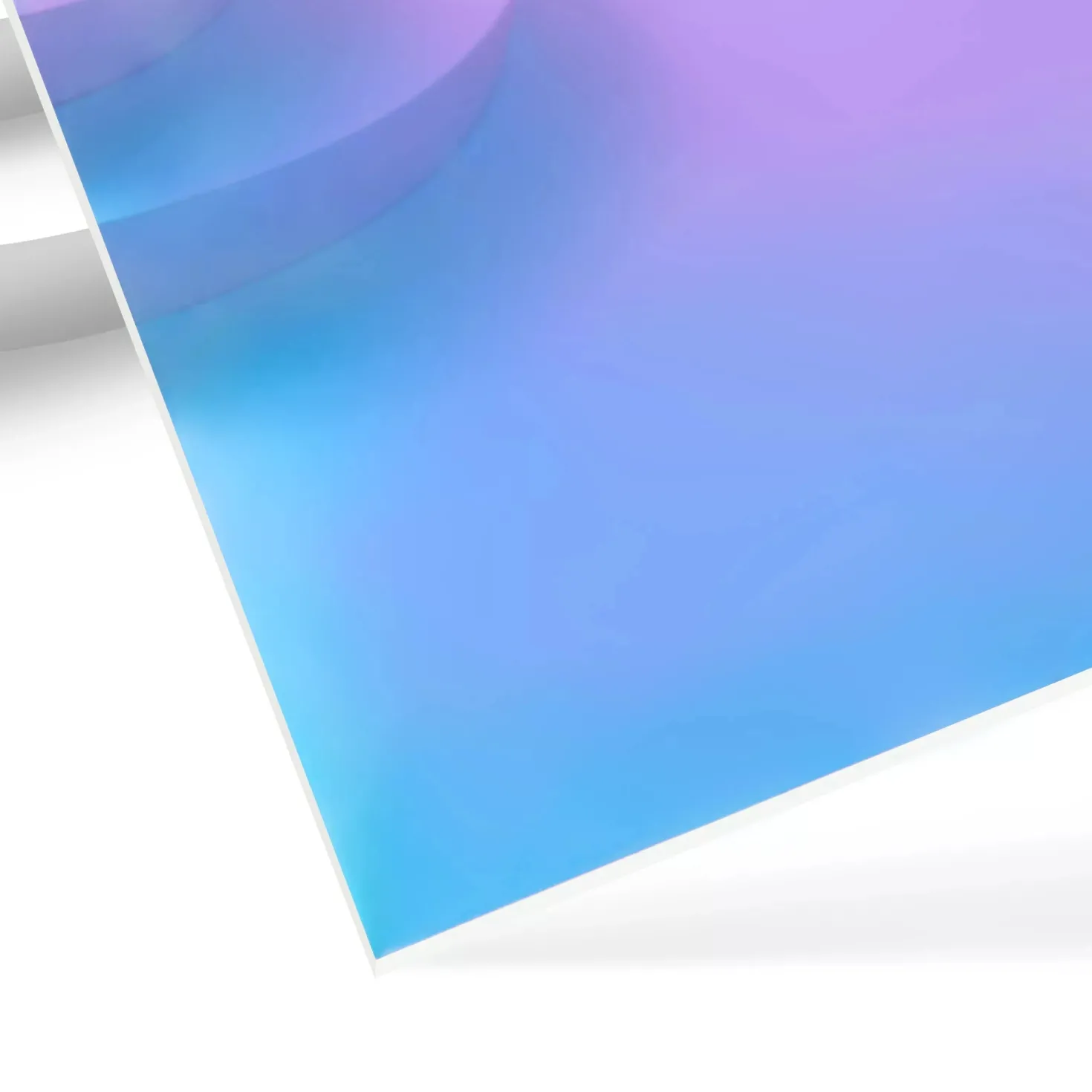 xTool - Clear Iridescent Acrylic - Blue - 3mm (3pcs)