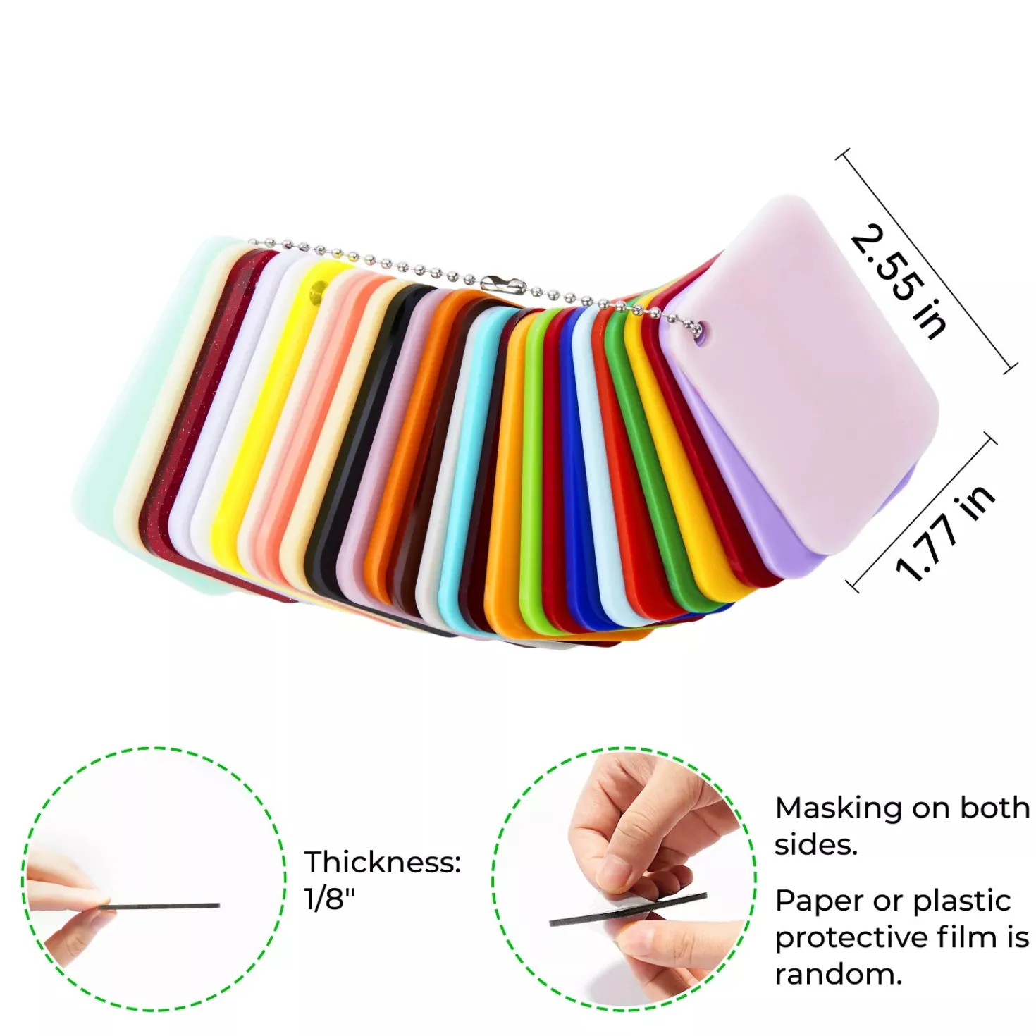 xTool - 1/8 Colored Acrylic Set (27pcs)