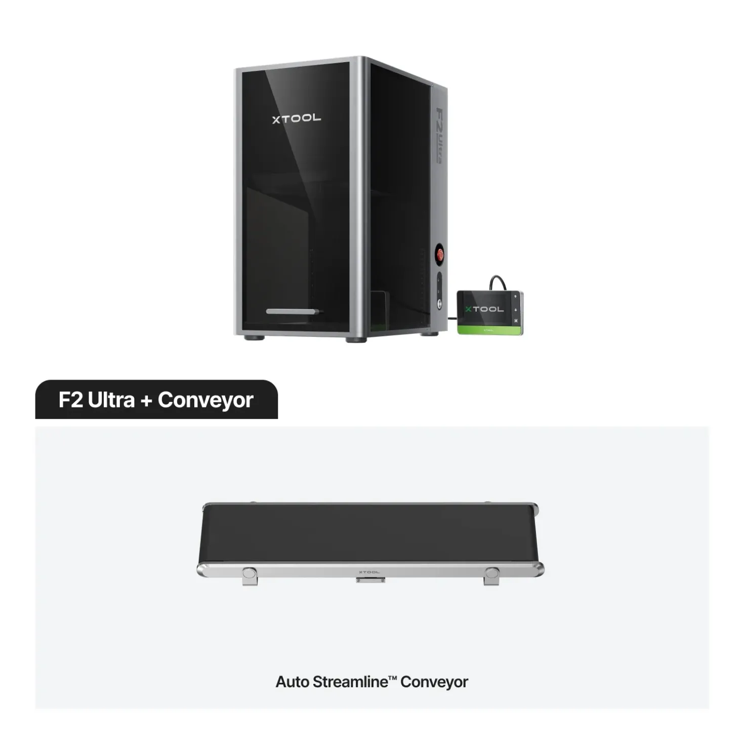 xTool - F2 Ultra - 60W MOPA + 40W Diode Dual Laser + Conveyer - Bundle