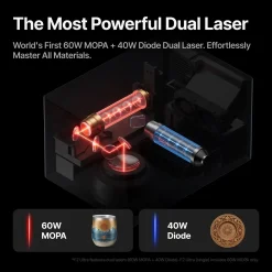 XTool - F2 Ultra - 60W MOPA + 40W Diode Dual Laser