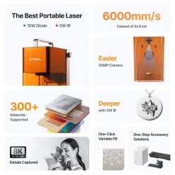 xTool - F2 - 15W Diode Laser + 5W IR Laser