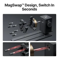 xTool - MagSwap Rotary RA3 - P3/F Series