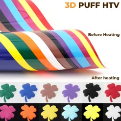 xTool - Mix Colors Puff Vinyl Heat Transfer (14pcs) - 30,5 x 25,4cm