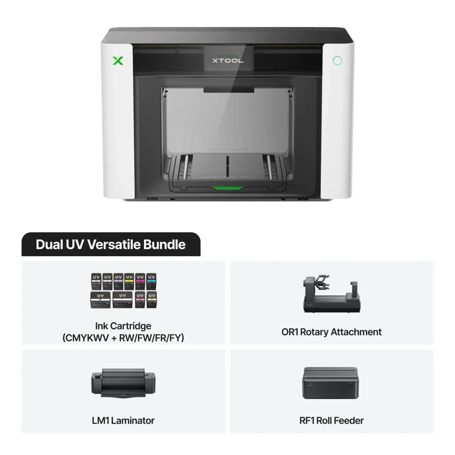 xTool - O1 Omni Printer - Dual UV - Versatile Bundle