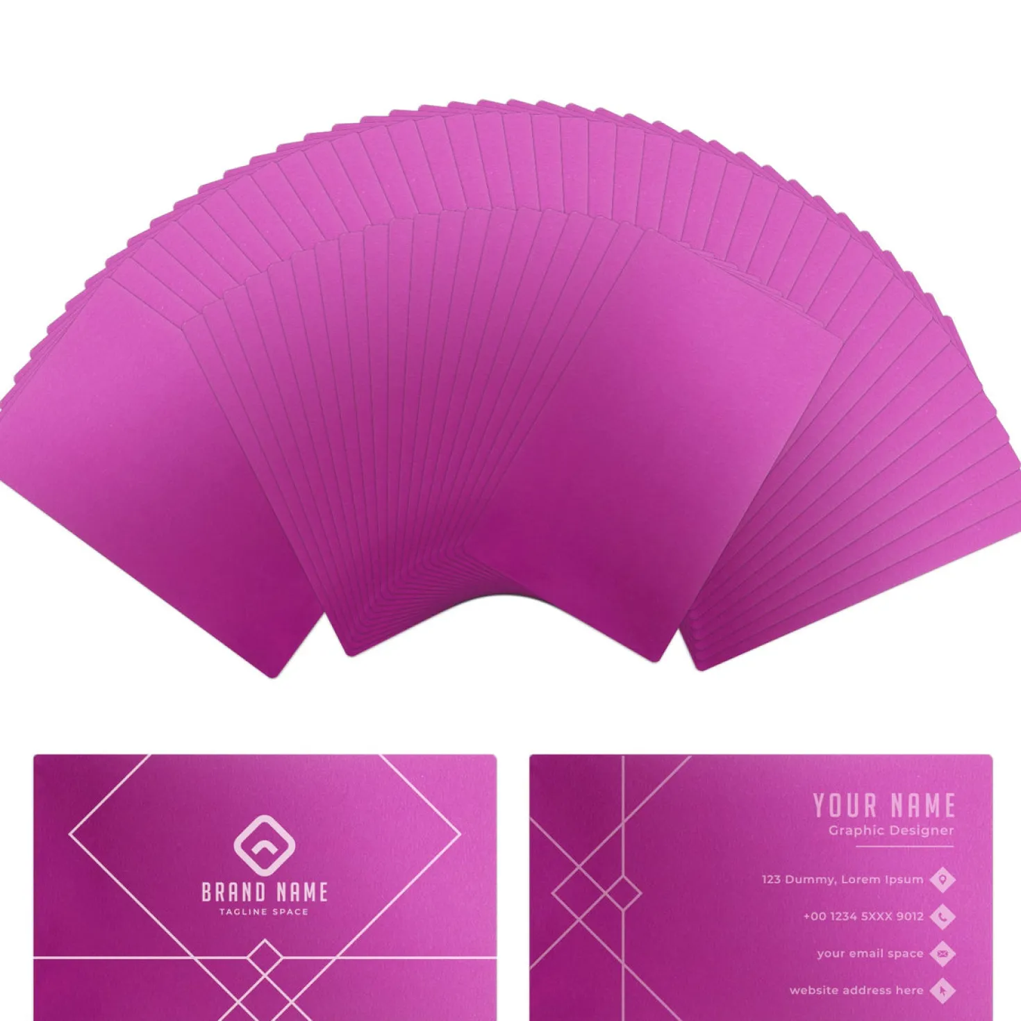 xTool - Purple Metal Visitkort 60pcs