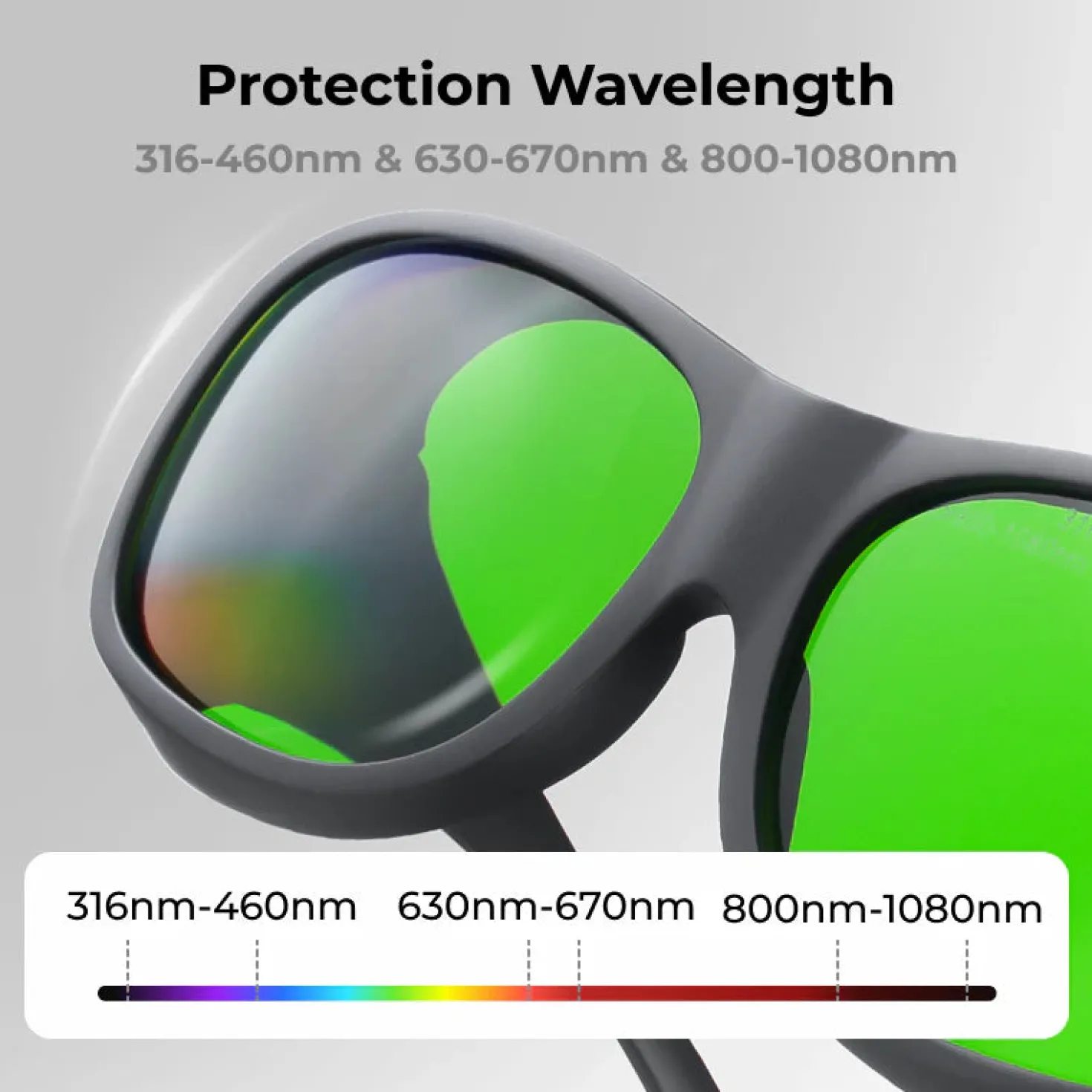xTool - Safety Goggles for Laser (316-460nm, 630-670nm & 800-1080nm)