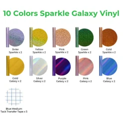 xTool - Sparkle Galaxy Self-Adhesive Vinyl (20pcs)