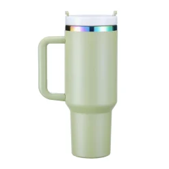 xTool - Stainless Steel Tumbler with Removable Handle - Army Green To Iridescent (40z/1.18L)