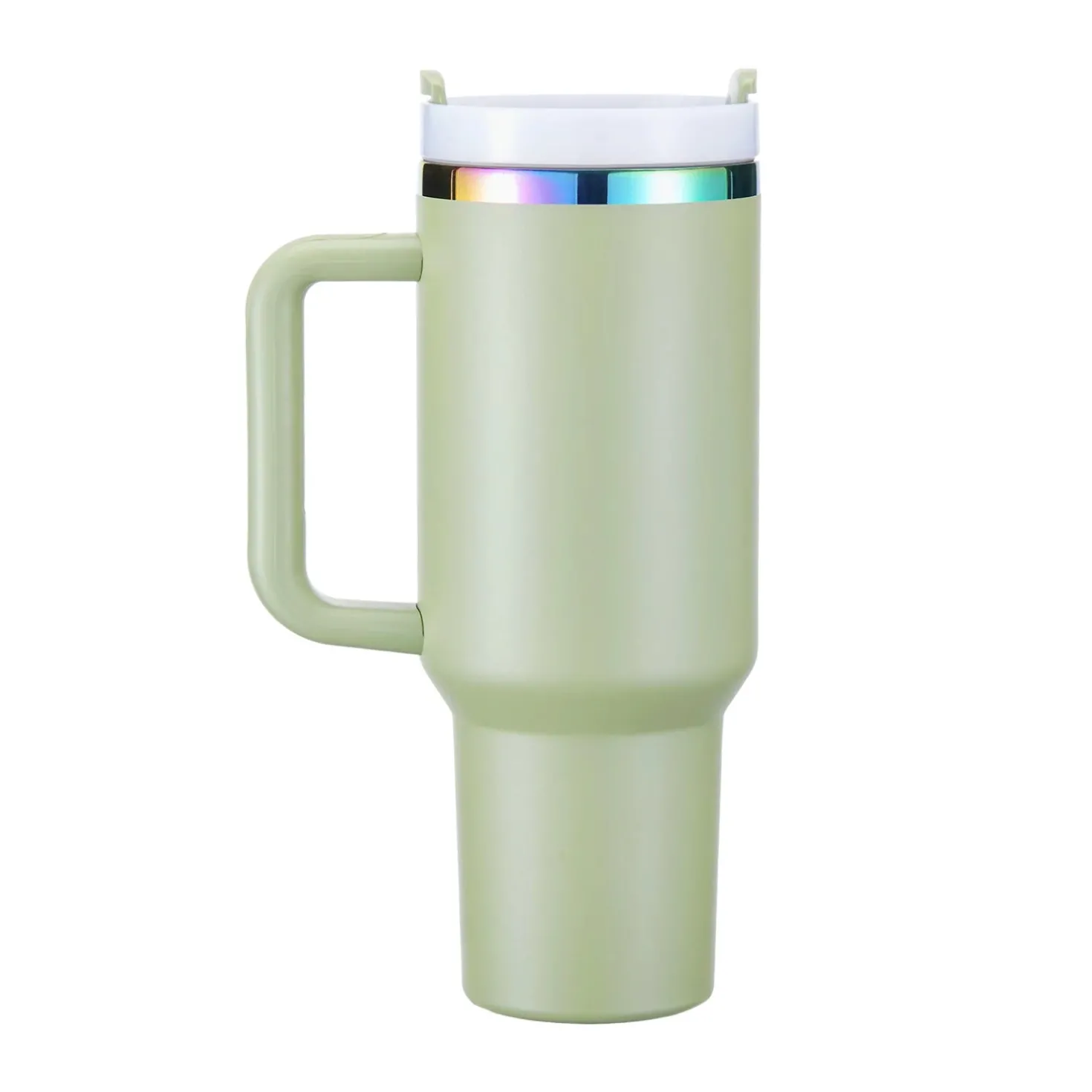 xTool - Stainless Steel Tumbler with Removable Handle - Army Green To Iridescent (40z/1.18L)