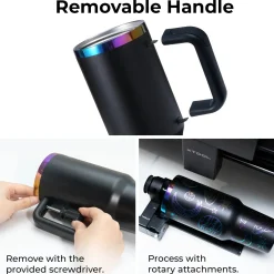 xTool - Stainless Steel Tumbler with Removable Handle - Navy To Iridescent (40z/1.18L)