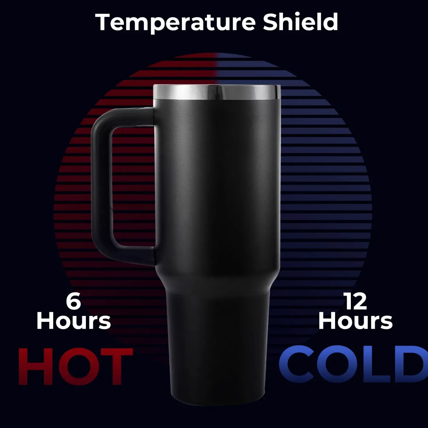 xTool - Stainless Steel Tumbler with Removable Handle - Navy To Iridescent (40z/1.18L)