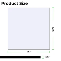 xTool - Two-color Acrylic Sheet - White to Black 300x300x3mm - 3pcs