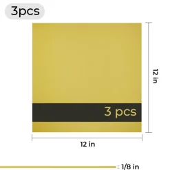 xTool - Two-Tone Glossy Acrylic Sheet Plexiglass - 3mm - Gold to Black (3 pcs)
